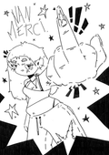 "NON MERCI" PRINT A5 - NOIR ET BLANC