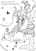 "TEMPETE EMOTIONNELLE" PRINT A5 - NOIR ET BLANC