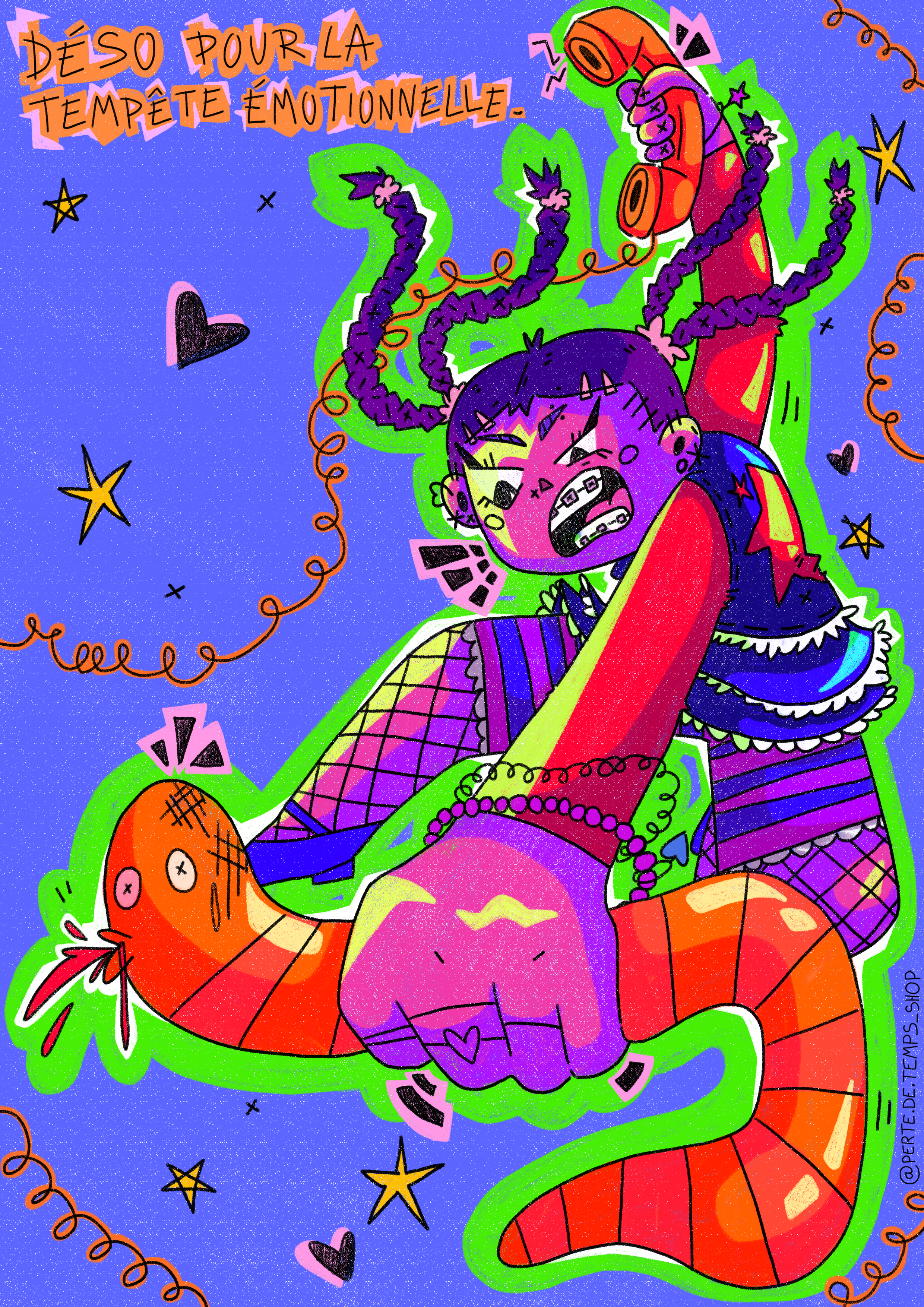 "TEMPETE EMOTIONNELLE" PRINT A4 - COULEURS
