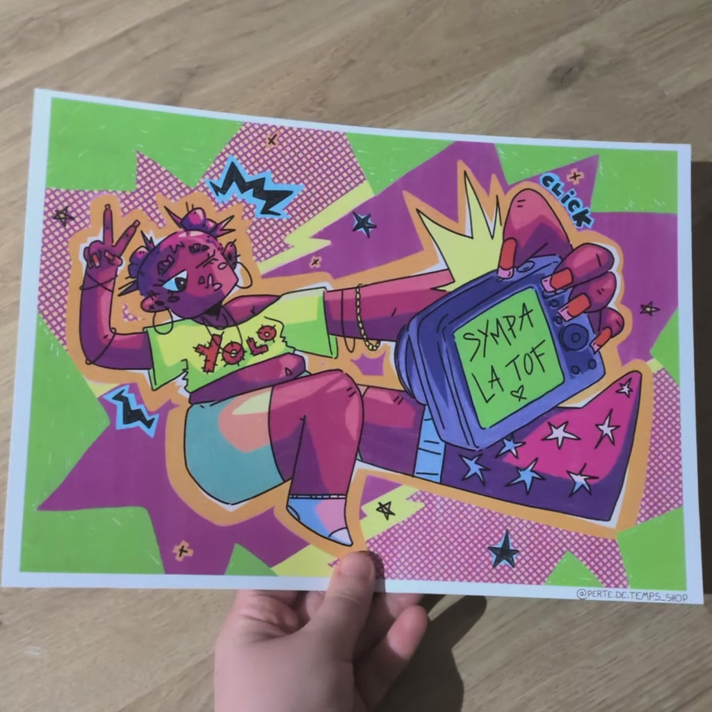 "SELFIE" PRINT A4 - COULEURS