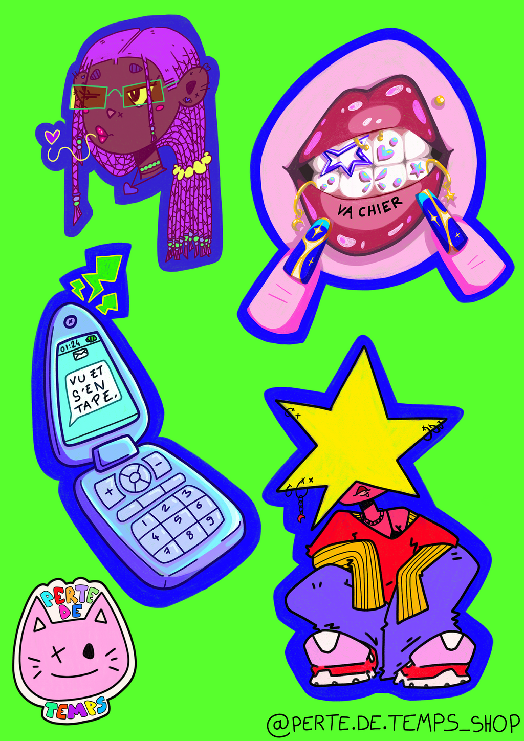 "...RIEN FAIRE C'EST LA CONSERVER" STICKERS