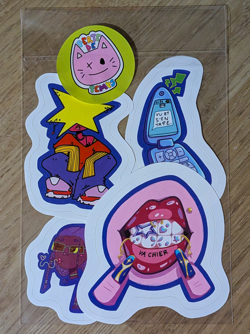 "...RIEN FAIRE C'EST LA CONSERVER" STICKERS